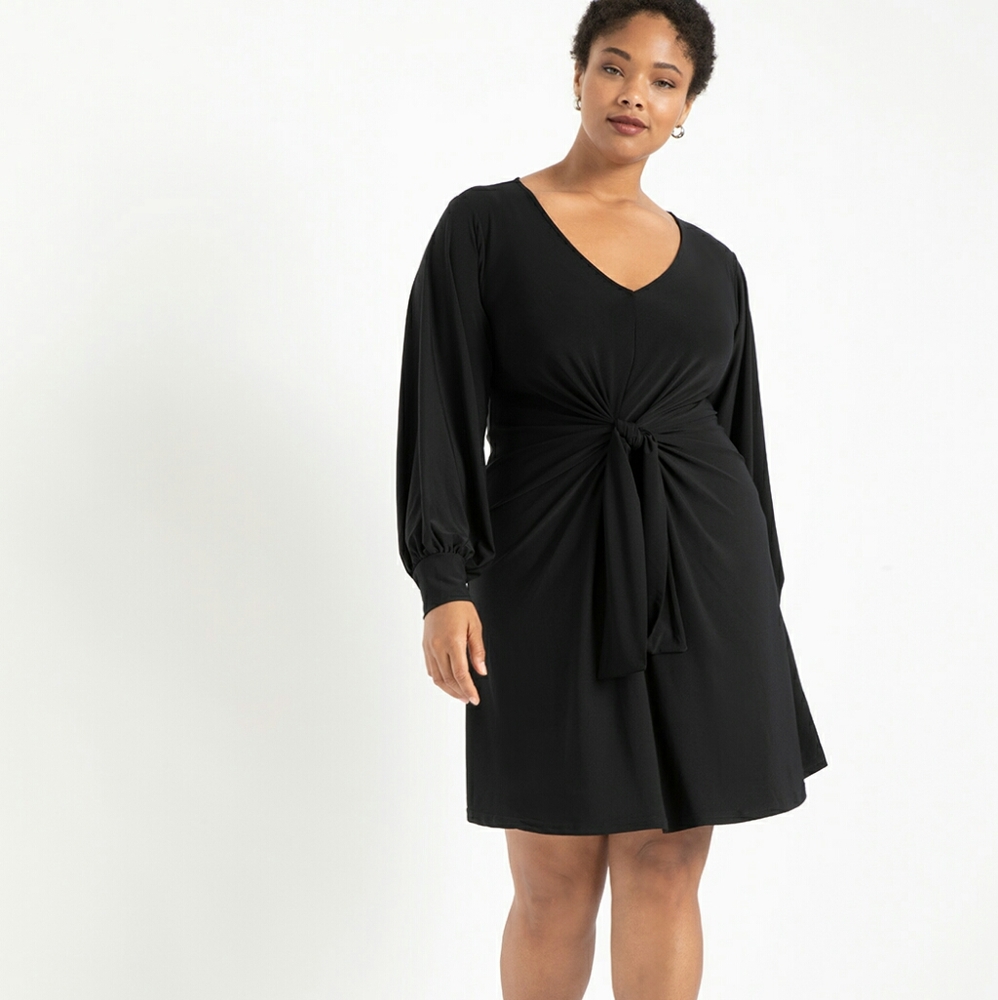 Eloquii Tie Front Dress